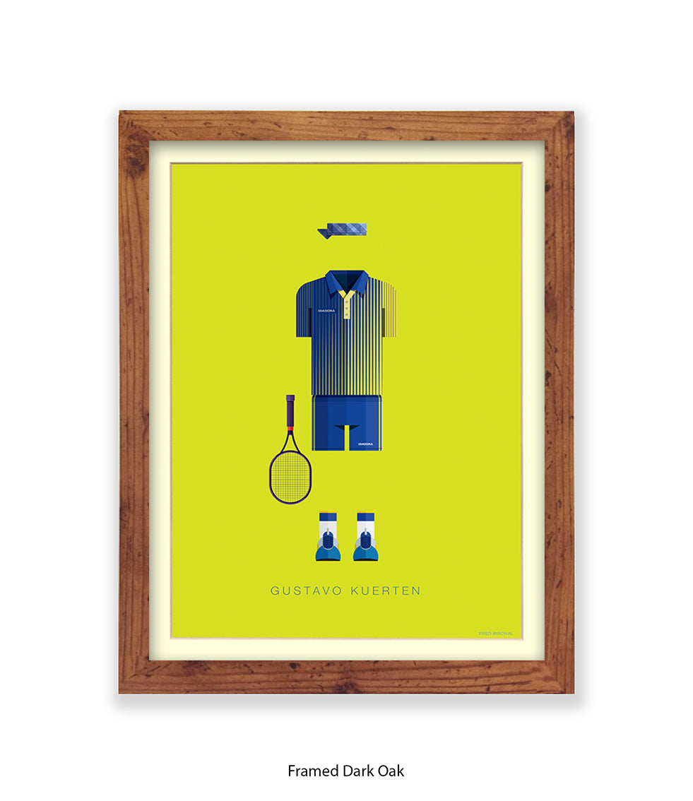 Gustav Kuerten  Fred Birchal Art Print