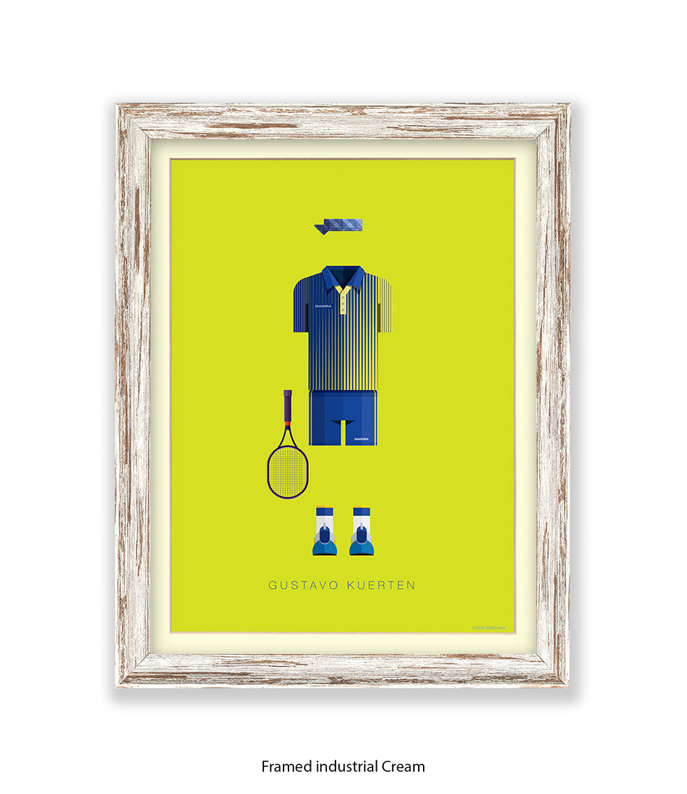 Gustav Kuerten  Fred Birchal Art Print