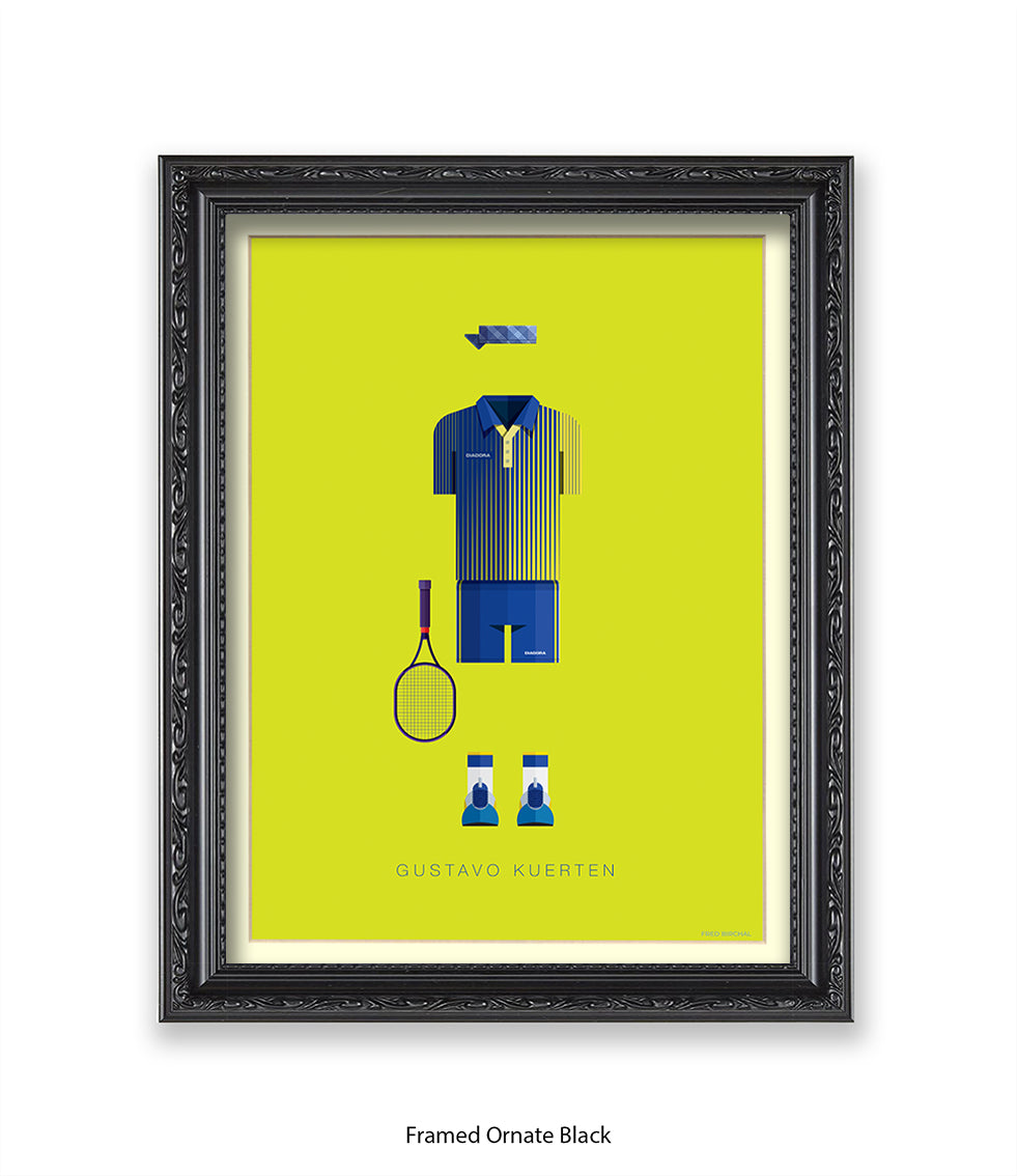 Gustav Kuerten  Fred Birchal Art Print