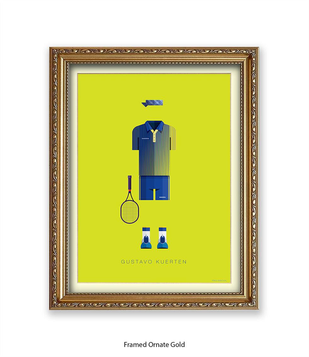 Gustav Kuerten  Fred Birchal Art Print