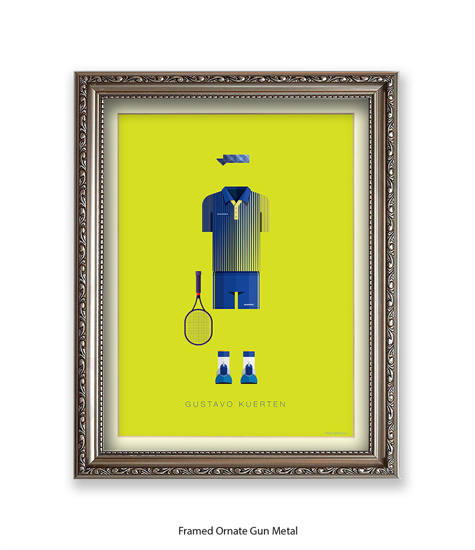 Gustav Kuerten  Fred Birchal Art Print