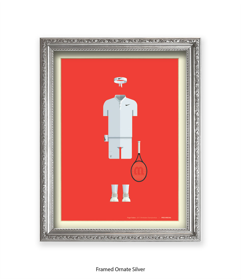 Roger Federer - Fred Birchal - Art Print