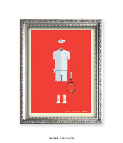 Roger Federer - Fred Birchal - Art Print