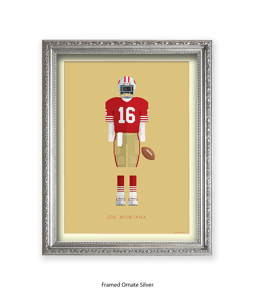 Joe Montana Fred Birchal Art Print