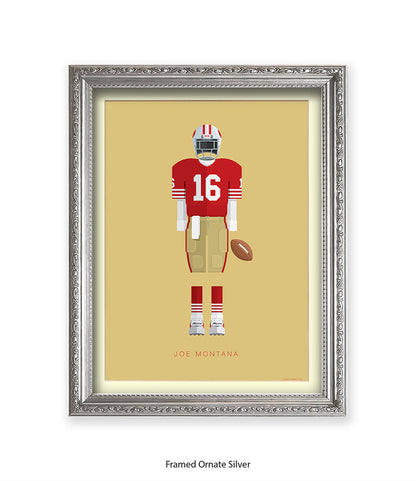 Joe Montana Fred Birchal Art Print