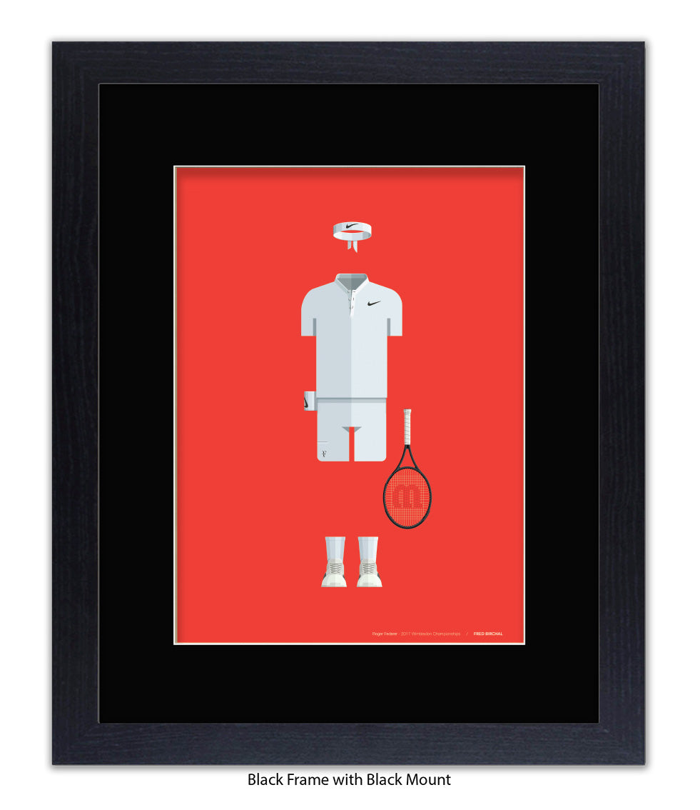 Roger Federer - Fred Birchal - Art Print