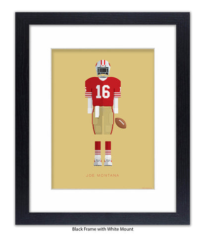 Joe Montana Fred Birchal Art Print