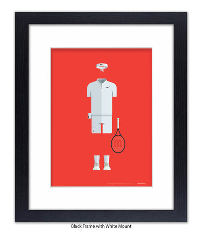 Roger Federer - Fred Birchal - Art Print