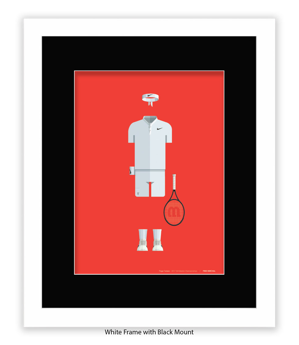 Roger Federer - Fred Birchal - Art Print