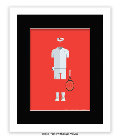 Roger Federer - Fred Birchal - Art Print
