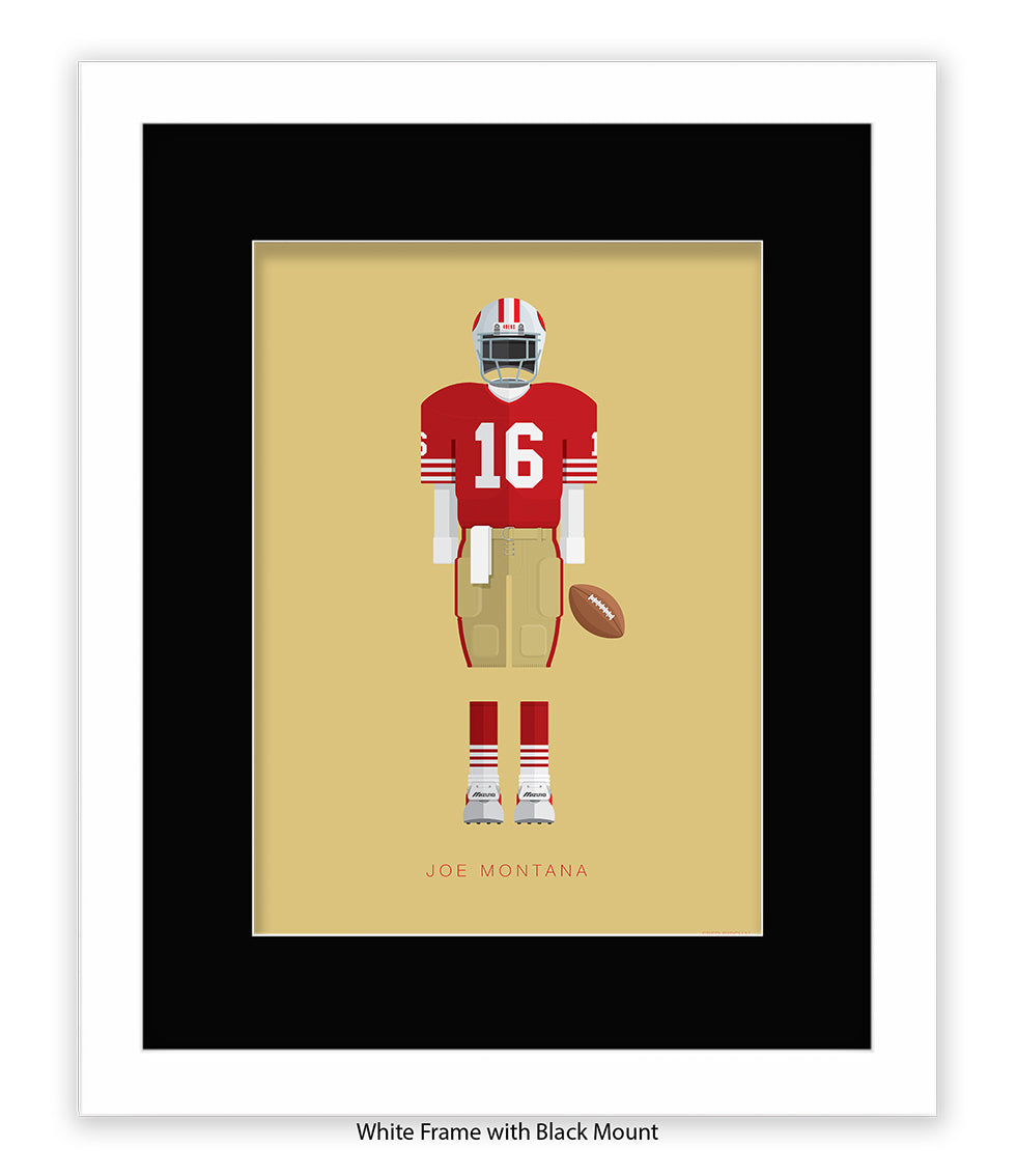 Joe Montana Fred Birchal Art Print