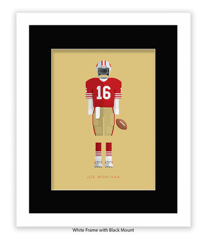 Joe Montana Fred Birchal Art Print