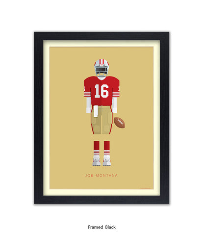 Joe Montana Fred Birchal Art Print