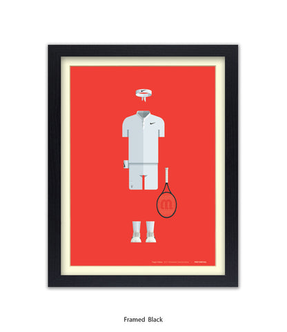 Roger Federer - Fred Birchal - Art Print