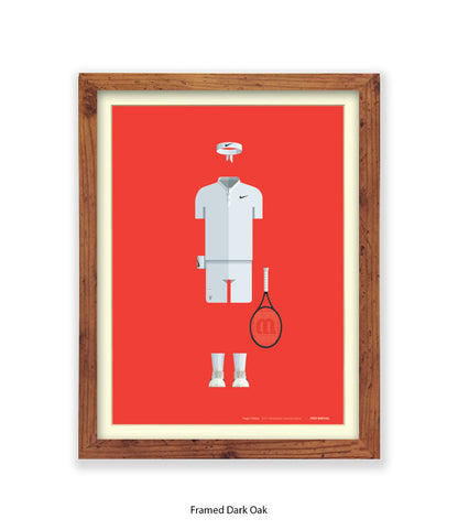 Roger Federer - Fred Birchal - Art Print