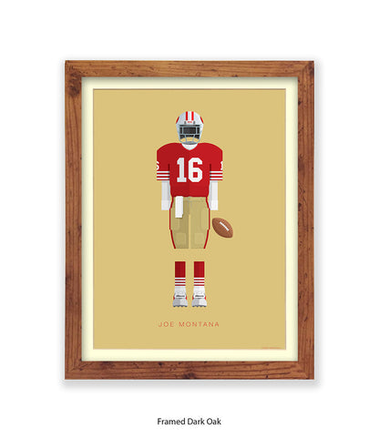 Joe Montana Fred Birchal Art Print