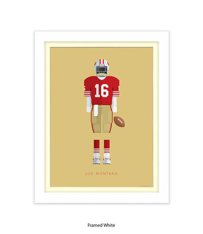 Joe Montana Fred Birchal Art Print