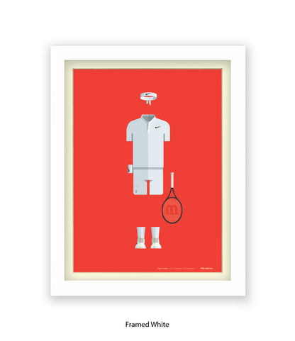 Roger Federer - Fred Birchal - Art Print