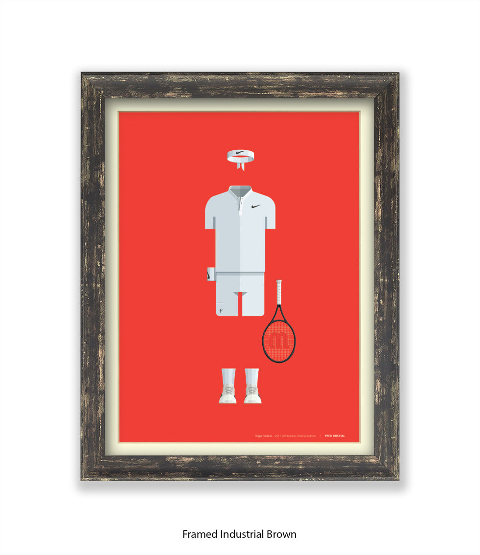 Roger Federer - Fred Birchal - Art Print