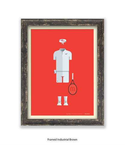 Roger Federer - Fred Birchal - Art Print
