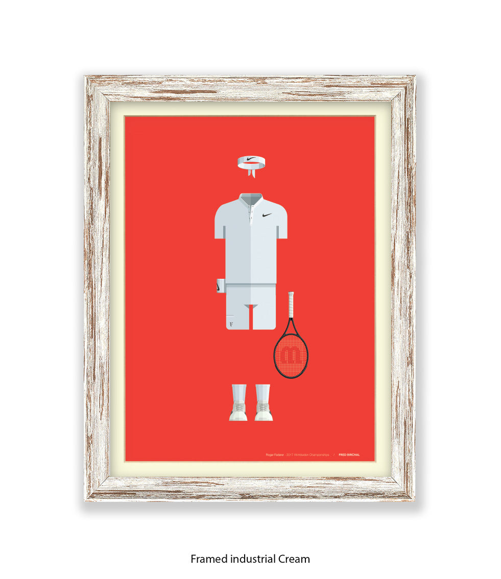 Roger Federer - Fred Birchal - Art Print