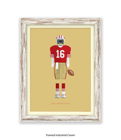 Joe Montana Fred Birchal Art Print