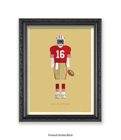 Joe Montana Fred Birchal Art Print