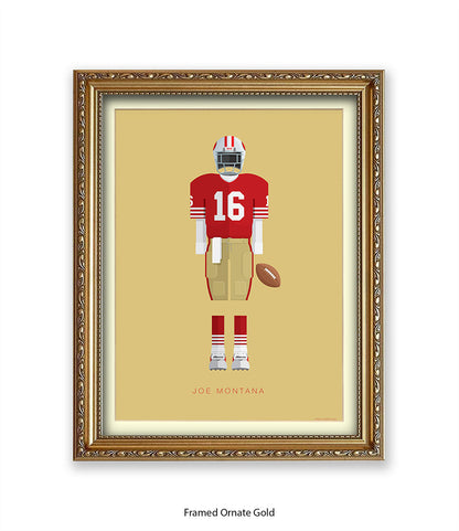 Joe Montana Fred Birchal Art Print
