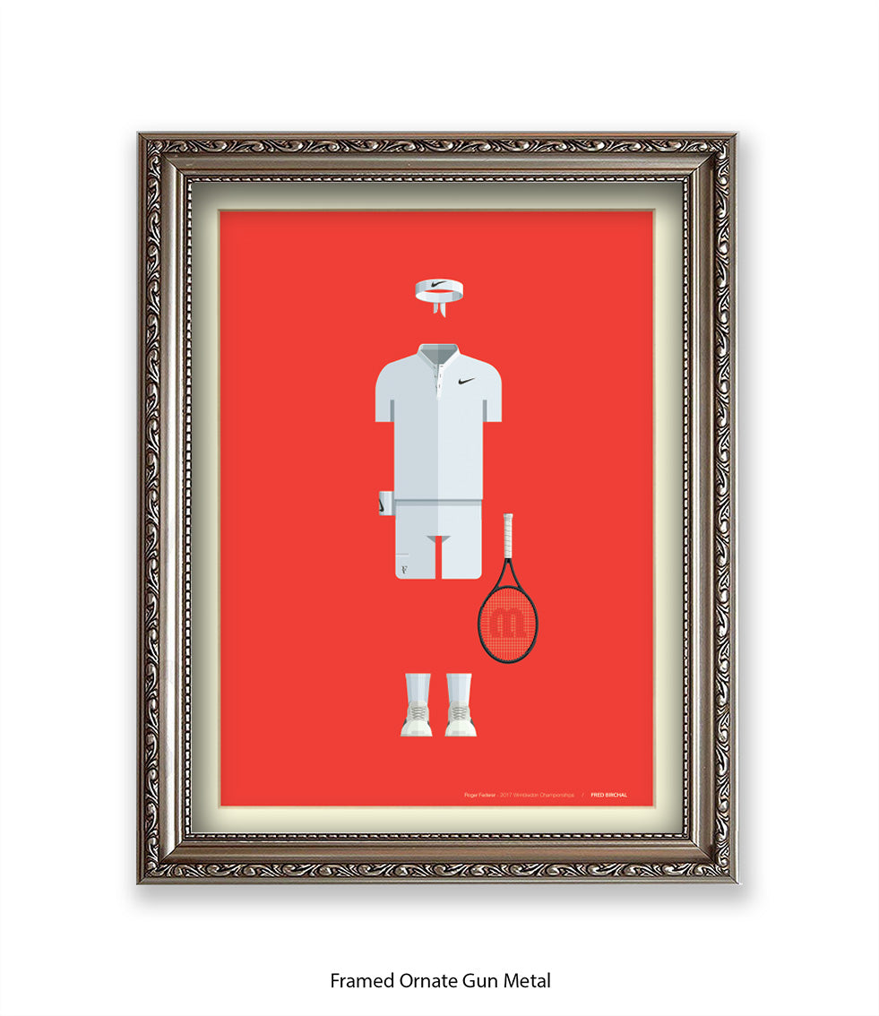 Roger Federer - Fred Birchal - Art Print