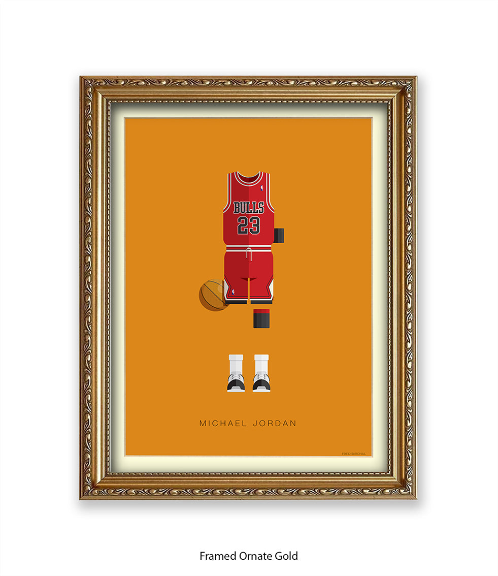 Michael Jordan Fred Birchal Art Print