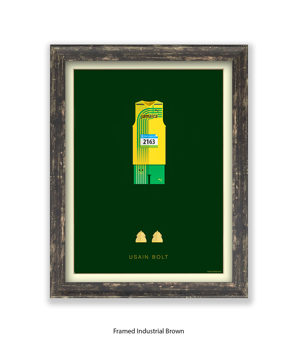 Usain Bolt Fred Birchal Art Print