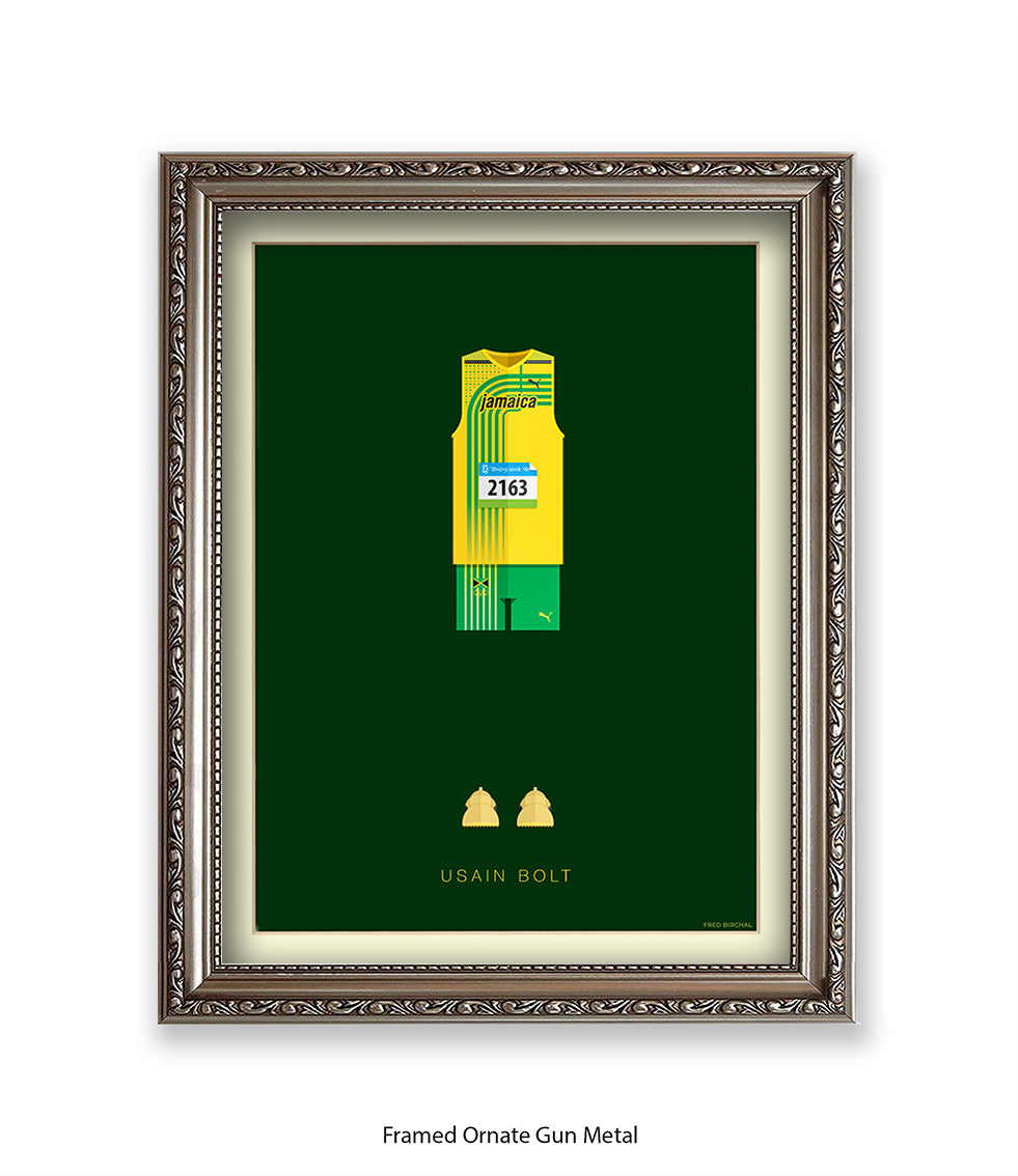 Usain Bolt Fred Birchal Art Print