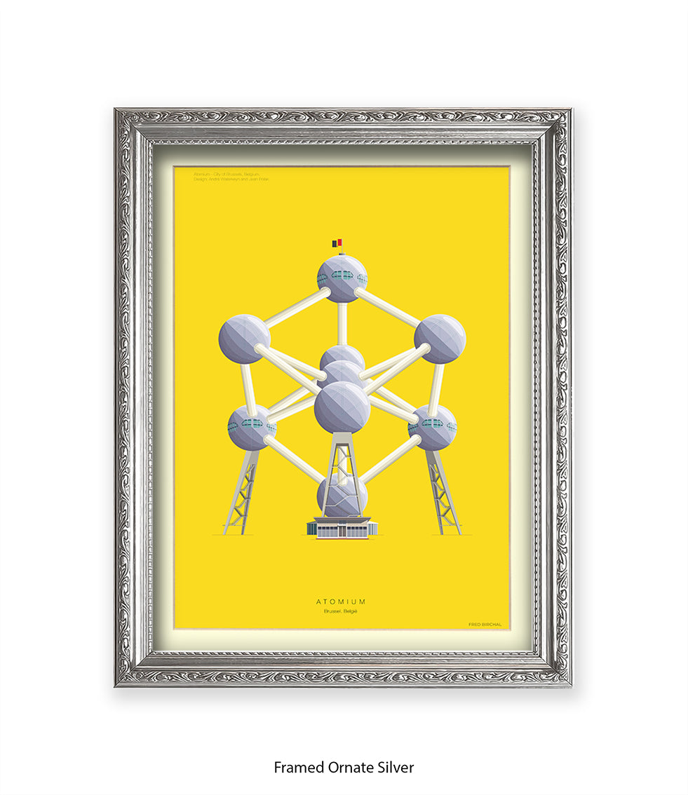 Atomium  Brussels Fred Birchal Art Print