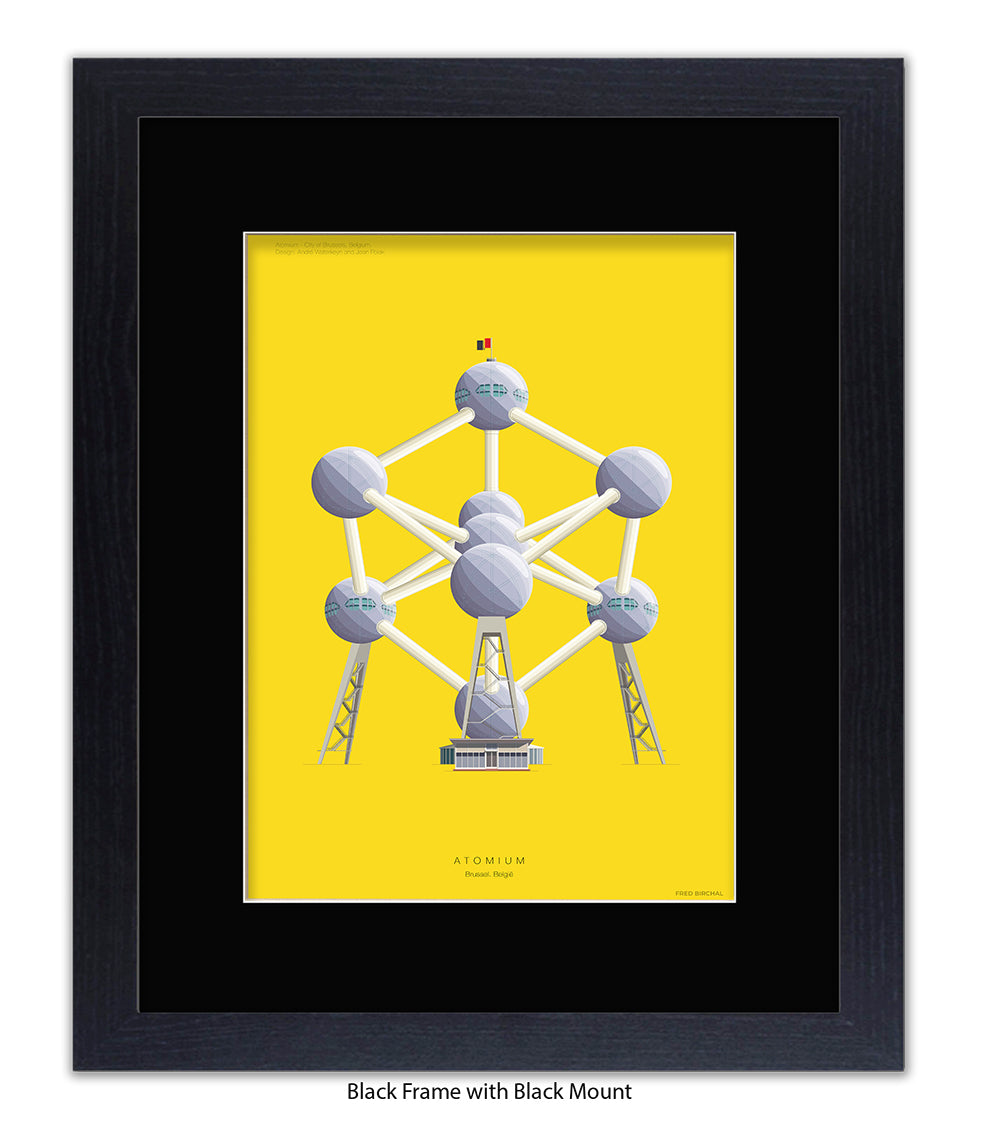 Atomium  Brussels Fred Birchal Art Print