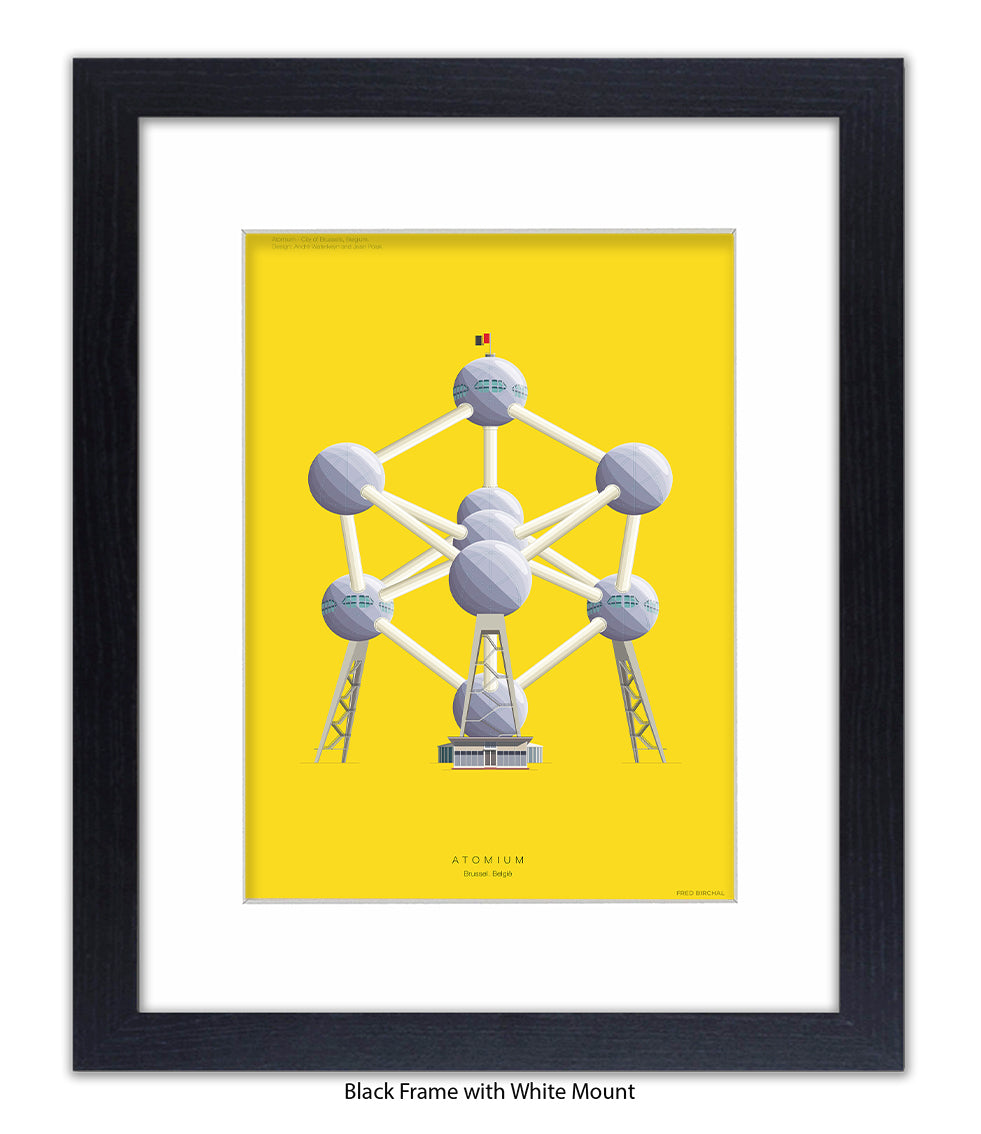 Atomium  Brussels Fred Birchal Art Print