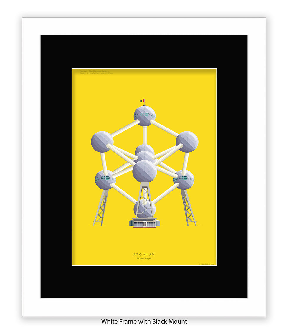 Atomium  Brussels Fred Birchal Art Print