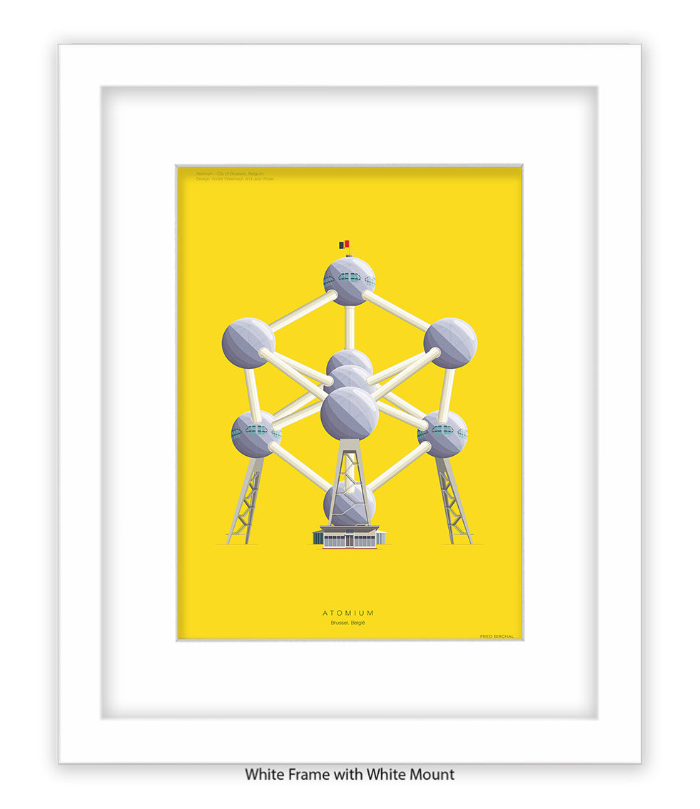 Atomium  Brussels Fred Birchal Art Print