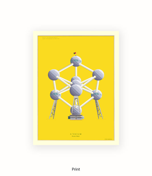 Atomium  Brussels Fred Birchal Art Print