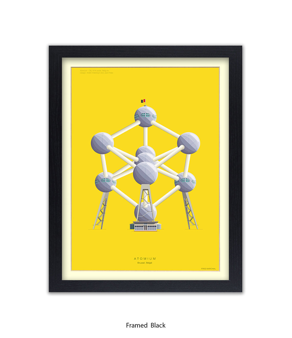 Atomium  Brussels Fred Birchal Art Print