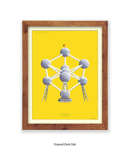 Atomium  Brussels Fred Birchal Art Print