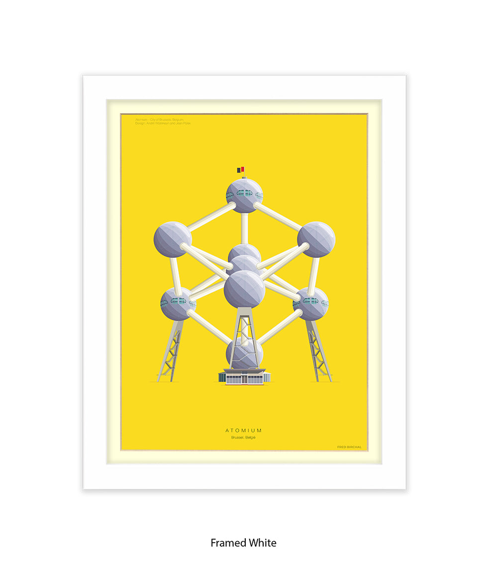 Atomium  Brussels Fred Birchal Art Print