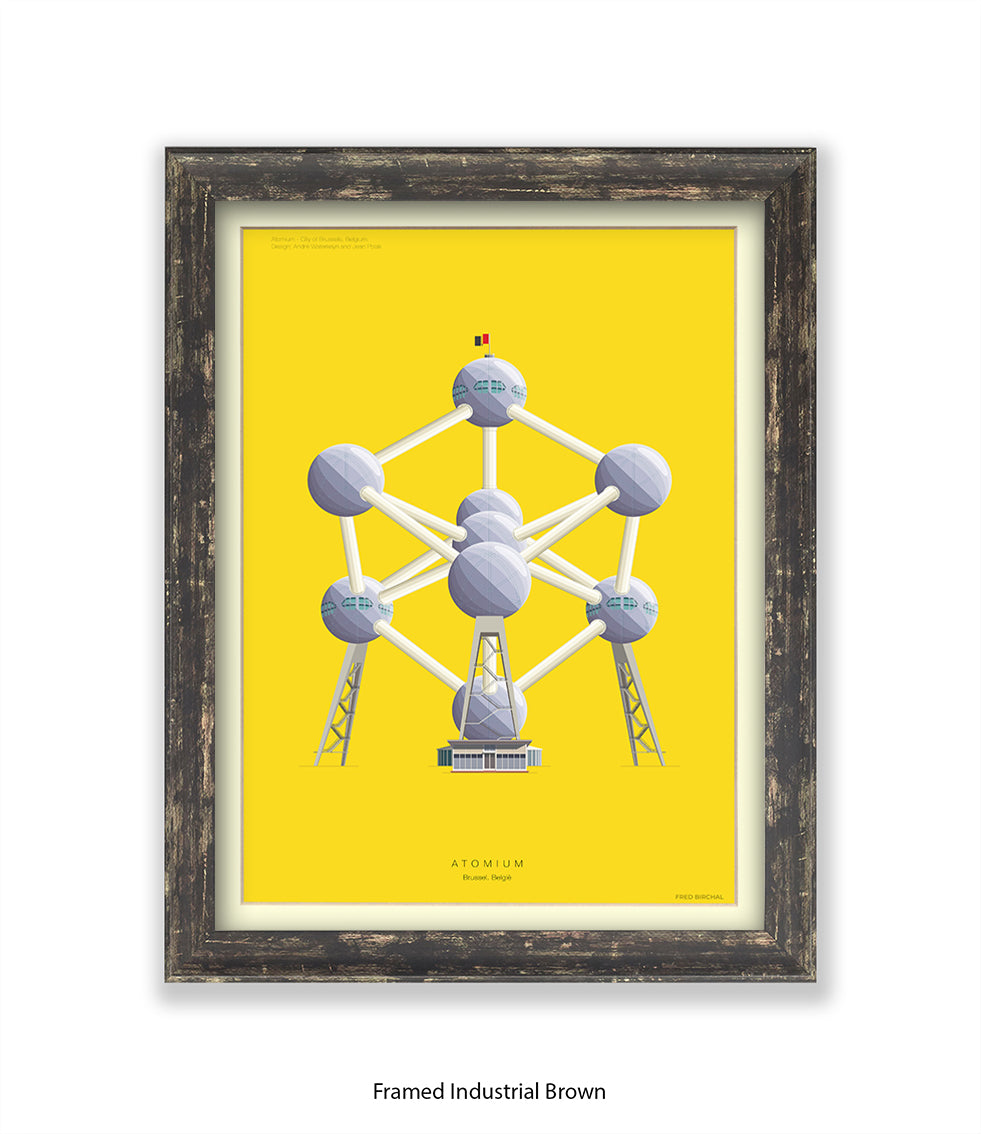 Atomium  Brussels Fred Birchal Art Print