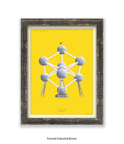 Atomium  Brussels Fred Birchal Art Print