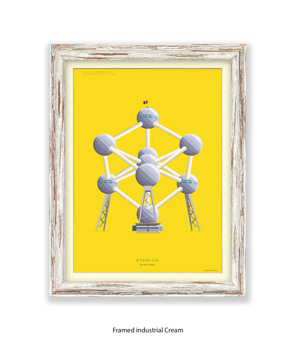 Atomium  Brussels Fred Birchal Art Print