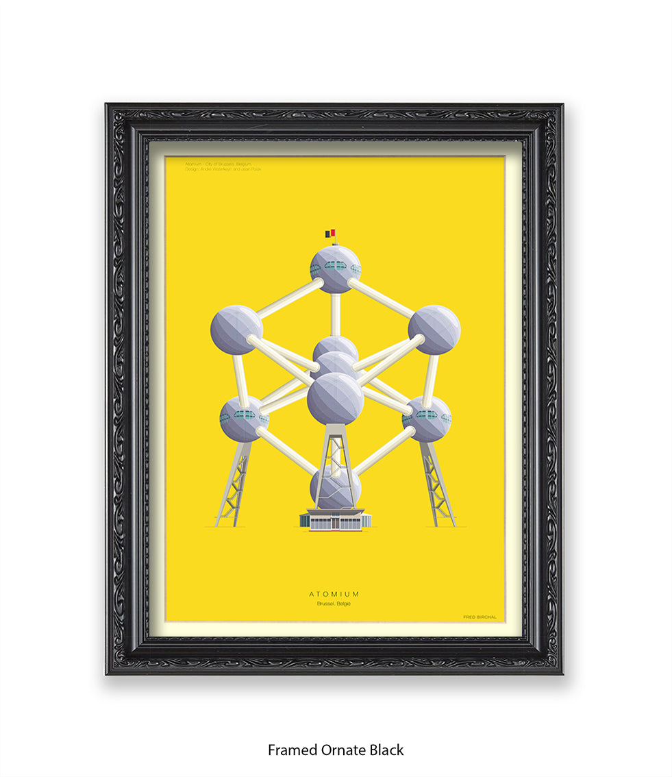 Atomium  Brussels Fred Birchal Art Print