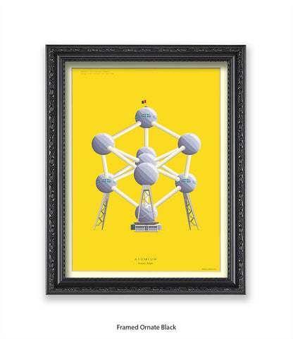 Atomium  Brussels Fred Birchal Art Print
