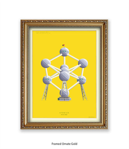 Atomium  Brussels Fred Birchal Art Print