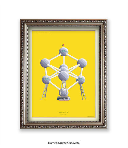 Atomium  Brussels Fred Birchal Art Print