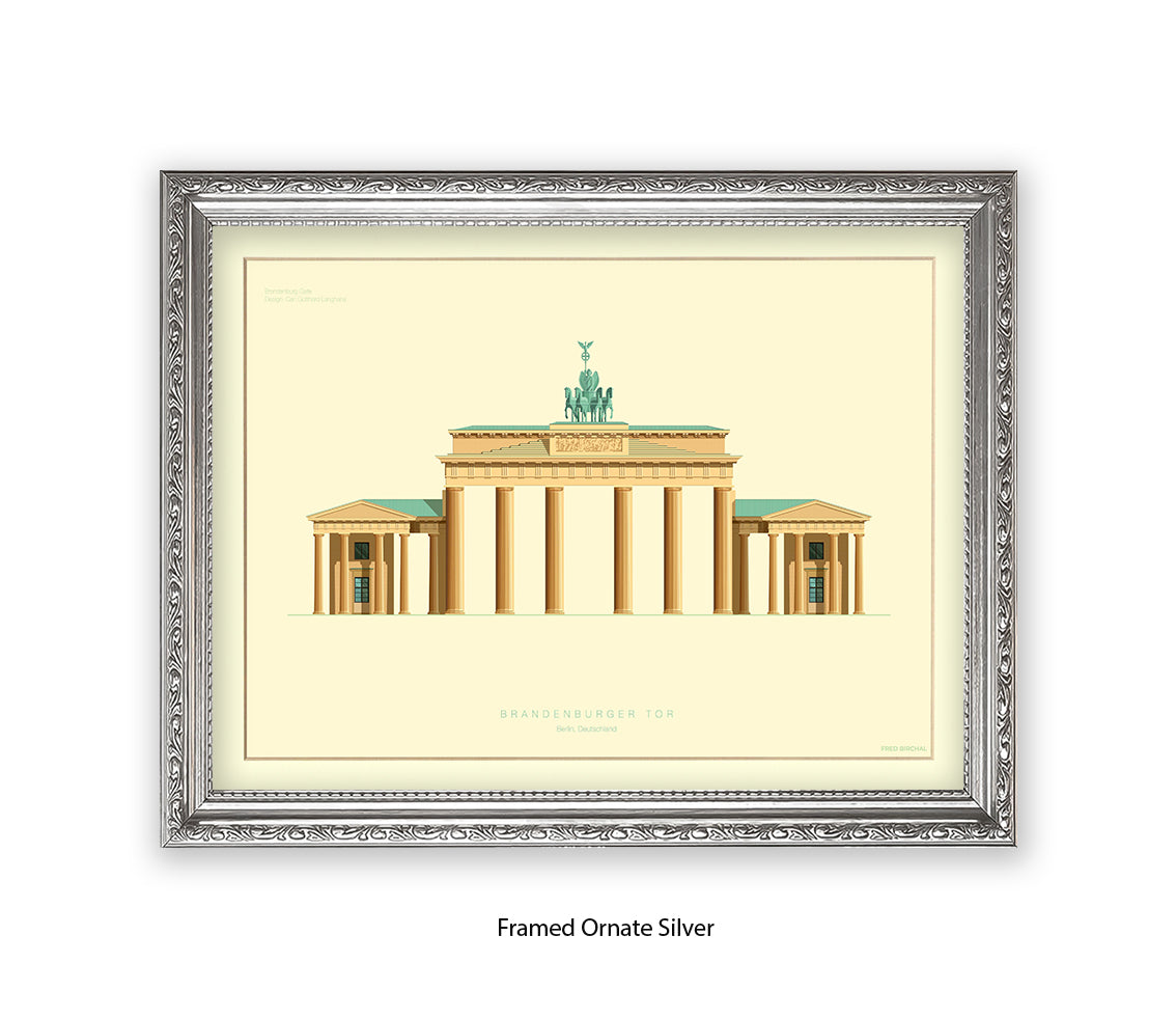 Brandenburg Gate - Berlin - Fred Birchal Art Print