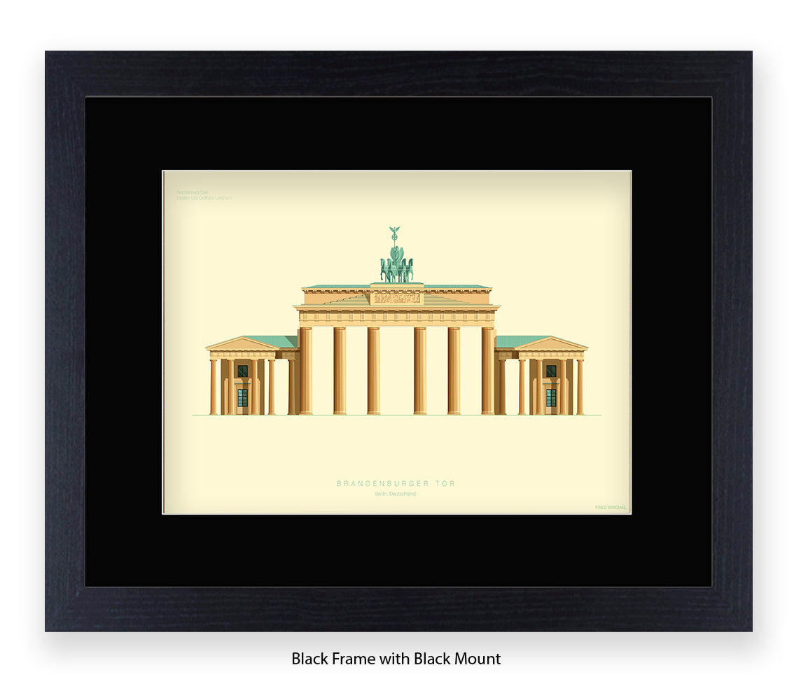 Brandenburg Gate - Berlin - Fred Birchal Art Print